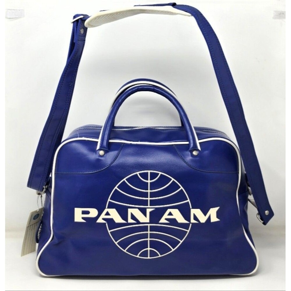 PAN AM Airlines Orion Blue Weekender Shoulder Bag Carry-On Duffel Travel NWOT